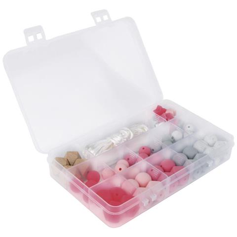 Scatola Perline In Silicone - Rosa - Foto 4