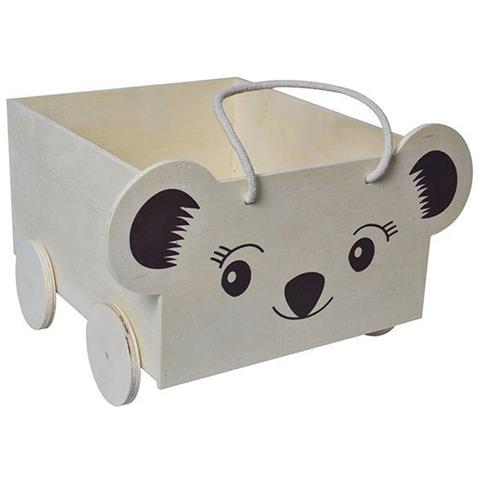 Carrello Di Legno - Koala - 34 X 30 X 20,5 Cm - Foto 1