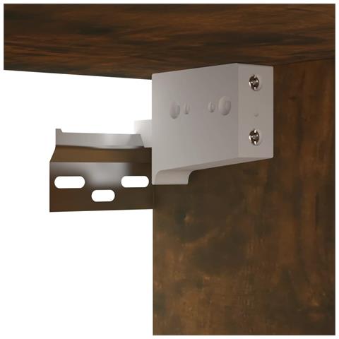 Mobile Tv Pensile Rovere Fumo 60x30x30 Cm In Legno Multistrato - Foto 2