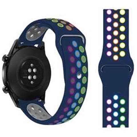 Cinturino In Silicone Per Samsung, Huawei E Garmin Blue 22 Mm - Foto 1