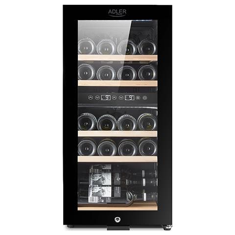 Frigo Cantinetta AD 8080 Capacità 24 Bottiglie Classe G Colore Nero - Foto 1