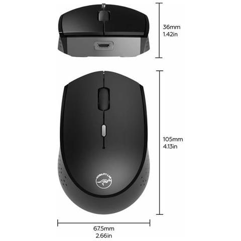 Mouse Bluetooth Wireless Mobility Lab Nero - Foto 2