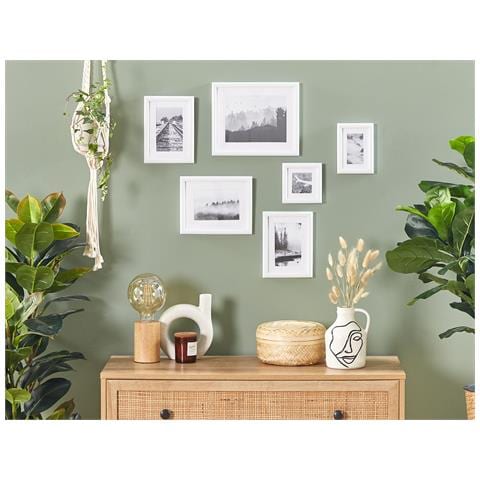 Set Di 6 Cornici Mdf Bianco Zinare - Foto 1