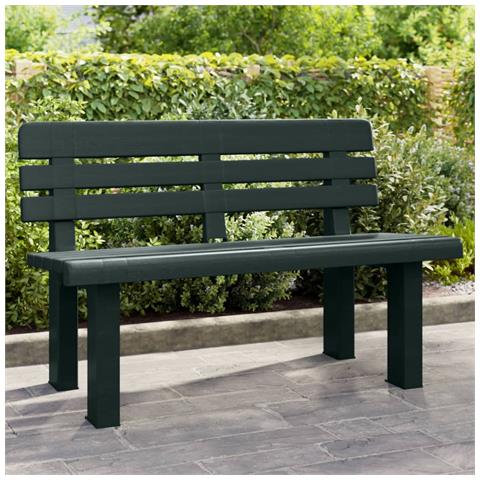 Panchina Da Giardino Verde 110x52x71 Cm In Polipropilene - Foto 1