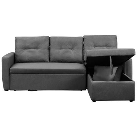 Malmo Divano Letto Angolare Grigio A 4 Posti - Foto 2