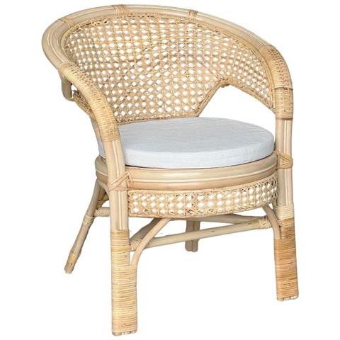 Salotto Amanda 1 Divanetto 2 Poltrone 1 Tavolino In Bambu Intrecciato Vienna - Foto 2