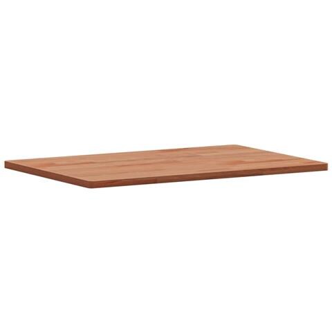 Piano Tavolo 60x40x1,5cm Rettangolare Legno Massello Faggio - Foto 3