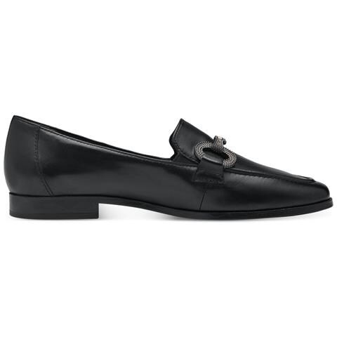 Black Casual Closed Loafers Mocassino Pelle Scarpe Donna Nero Eu 36, 1-24217-42 001 - Foto 3