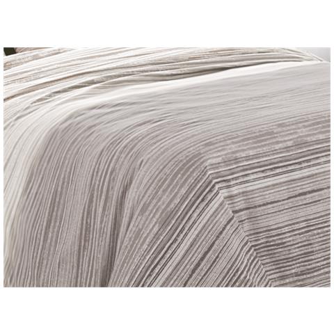 Copripiumino Sacco Piumone 100% Cotone Made In Italy Disegno Padel Singolo Beige - Foto 2