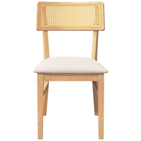 Sedie da Pranzo con Cuscini 2 pz in Legno Massello di Hevea - Foto 2