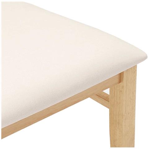 Sedie da Pranzo con Cuscini 2 pz in Legno Massello di Hevea - Foto 10