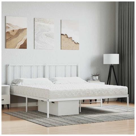 Materasso In Schiuma Bianco 180x210 Cm Durezza H2 H3 - Foto 2