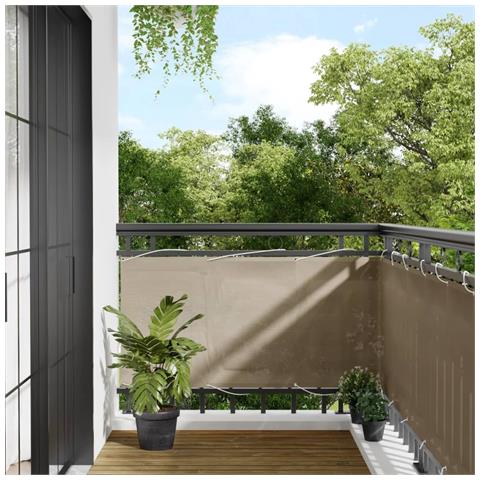 Paravento Da Balcone Tortora 75x1000 Cm 100% Poliestere Oxford - Foto 1