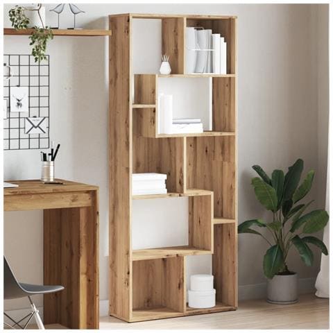 Libreria Rovere Artigianale 67x24x161 Cm In Truciolato - Foto 3