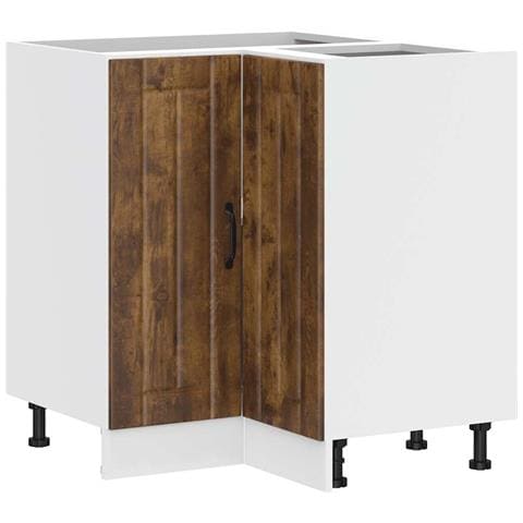 Mobile Base Ad Angolo Cucina Lucca Rovere Fumo In Truciolato - Foto 2