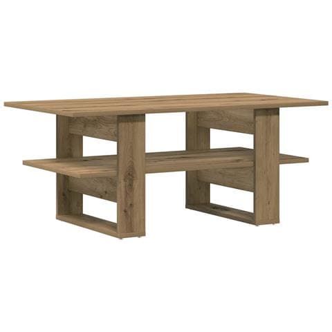 Tavolino Salotto Rovere Artigianale 102x55x42 Cm Multistrato - Foto 2