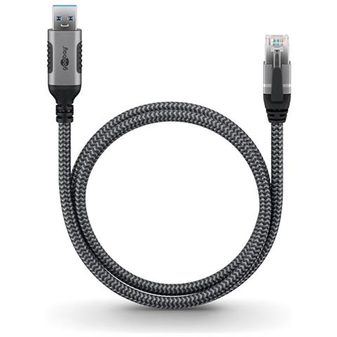 70499 adattatore per inversione del genere dei cavi USB A RJ-45 Nero, Argento - Foto 2