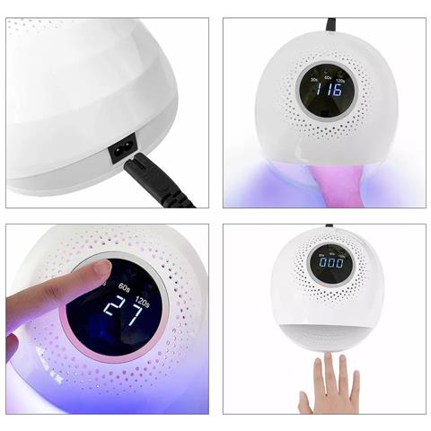 Stazione Di Asciugatura Per Unghie Uv Ultravioletta. Accensione Automatica, 84w, Con 42 Lampade Led. Per Smalti Speciali Tipo Semipermanente, Acrilico, Ecc. - Foto 2