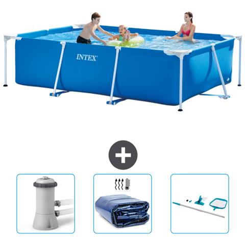 Piscina Fuori Terra - Rettangolo - 300x200x75 Cm - Blu - Include Accessori Coordinati Cb78 - Foto 1