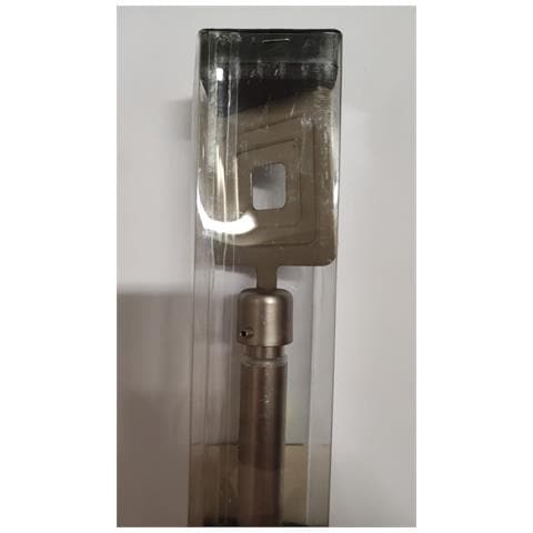 Bastone Per Tende Estensibile Con Pomolo Quadrato Effetto Argent 120-210cm - Foto 1