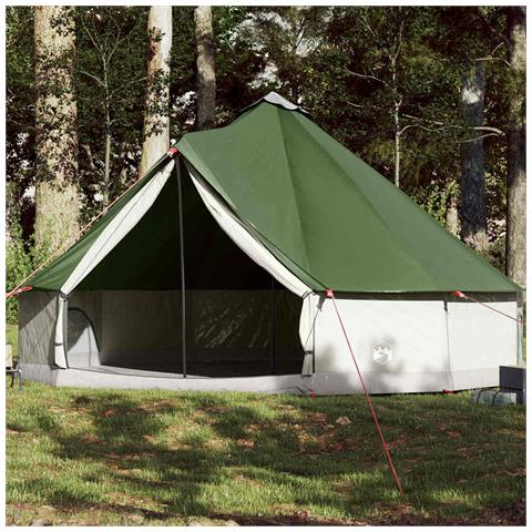 Tenda Familiare Tipi per 12 Persone Verde Impermeabile - Foto 2