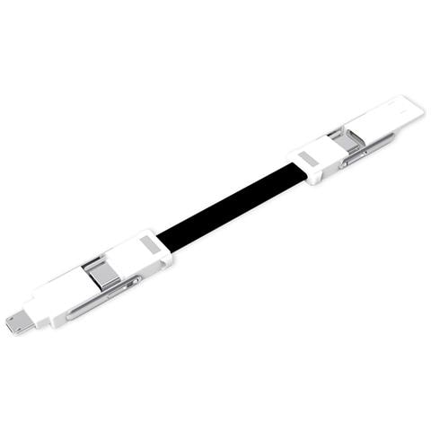 Cavo Dati Portachiavi Multifunzionale 6 In 1 - Black - Foto 2