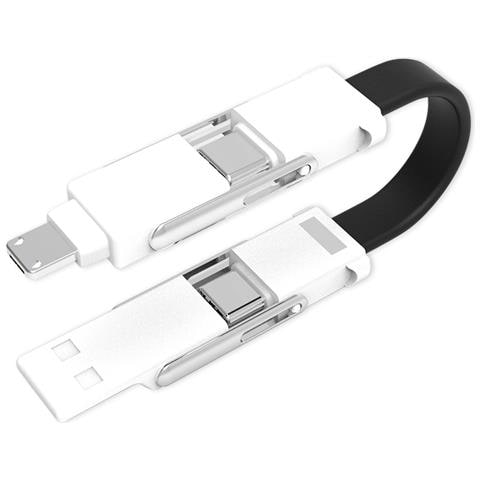 Cavo Dati Portachiavi Multifunzionale 6 In 1 - Black - Foto 3