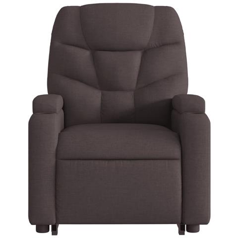 Poltrona Alzapersona Reclinante Elettrica Marrone Scuro Tessuto - Foto 9