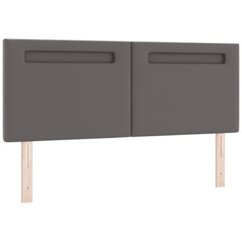 Testiera Design semplice Grigio 160 cm in Ecopelle - Foto 1