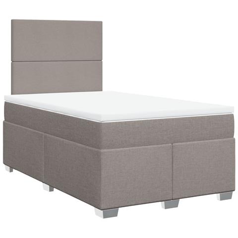 Giroletto a Molle con Materasso Tortora 120x190 cm in Tessuto - Foto 1