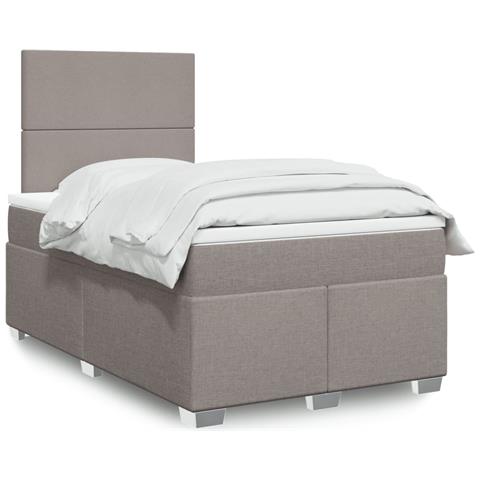 Giroletto a Molle con Materasso Tortora 120x190 cm in Tessuto - Foto 2