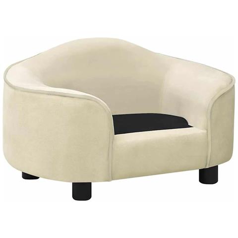 Divano per Cani Crema 67x47x36 cm in Peluche - Foto 2