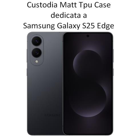 Custodia Tpu Silicone Cover Case Per Samsung Galaxy S25 Edge Sm-s937 Black - Foto 2