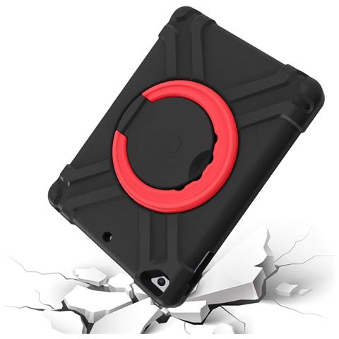 Custodia Per Ipad 9/8/7 10.2"" Blindata Con Supporto Rotante Nera - Foto 4