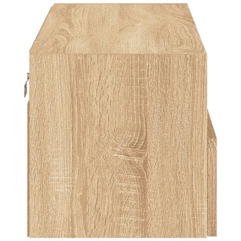 Mobile TV a Parete Rovere Sonoma 80x30x30 cm Legno Multistrato - Foto 9