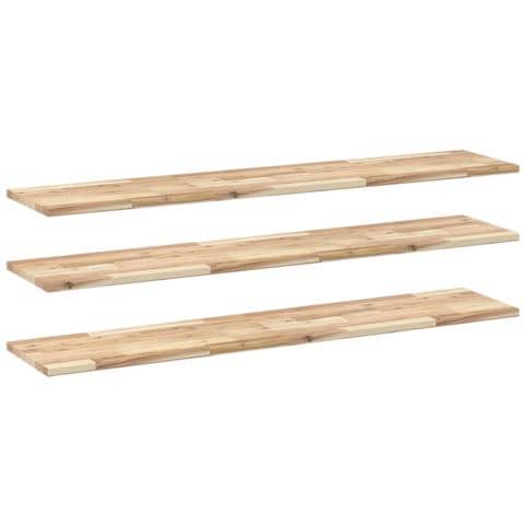 Mensole da Parete 3 pz 160x30x2 cm Legno Acacia Non Trattato - Foto 1