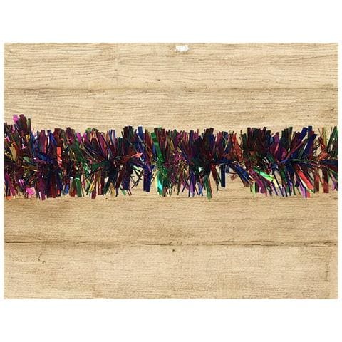 Decoración De Navidad Dhatto, Adorno Navideño, Ornamento De Navidad, Decoración Festiva, Made In Italy, 1000x8 H8 Cm, Arcoíris - Foto 1