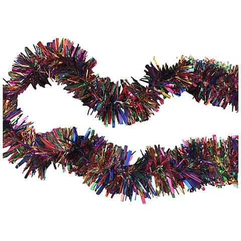 Decoración De Navidad Dhatto, Adorno Navideño, Ornamento De Navidad, Decoración Festiva, Made In Italy, 1000x8 H8 Cm, Arcoíris - Foto 2