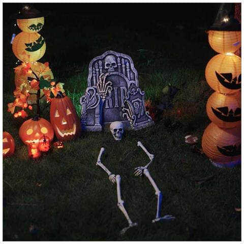 Scheletro di Halloween Bianco 20 x 10 x 9.5 cm Plastica - Foto 2