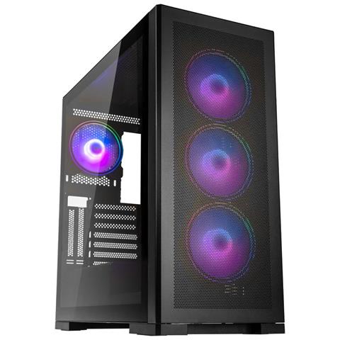 UNITY MESHBAY ARGB computer case Midi Tower Nero - Foto 1