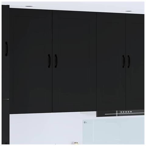 Pensile cucina Nero 50 x 31 x 100 cm Legno multistrato - Foto 2