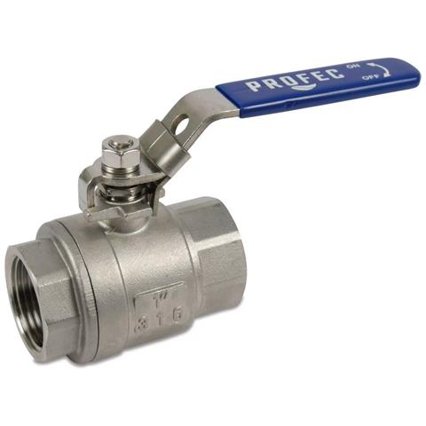 Valvola A Sfera Inox 316 Rubinetto Acqua 1 1/4 - Foto 1