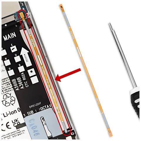 Nappe Di Collegamento Scheda Madre Frc Originale Per Galaxy A36 Cavo Flex, Arancione - Foto 4