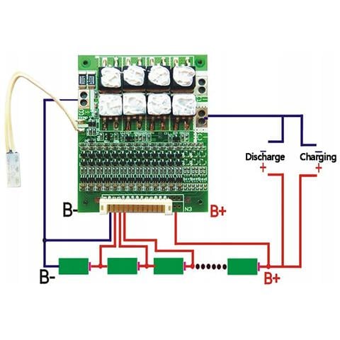 Modulo Bms Per Celle Li-ion 18650 10s 36/42v - Protezione Avanzata E Gestione Batteria | Dimensioni 63x35mm | Uso In E-bike, Ups, Progetti Diy - Foto 2