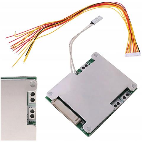 Modulo Bms Per Celle Li-ion 18650 10s 36/42v - Protezione Avanzata E Gestione Batteria | Dimensioni 63x35mm | Uso In E-bike, Ups, Progetti Diy - Foto 1