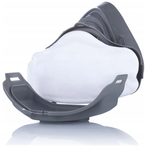 Maschera Protettiva Kn95 Con 2 Filtri - Alta Filtrazione E Comfort | Ergonomica, Cinghie Regolabili | Per Protezione Da Polveri E Aerosol - Foto 2