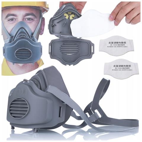Maschera Protettiva Kn95 Con 2 Filtri - Alta Filtrazione E Comfort | Ergonomica, Cinghie Regolabili | Per Protezione Da Polveri E Aerosol - Foto 1
