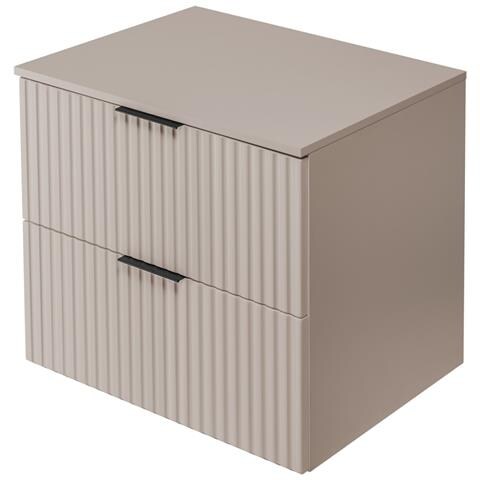 | mobile sotto lavabo 140 cm - tappetino beige - mobili bagno, lavabo, mobile bagno | mensola, piano di lavoro - marrone - Foto 10