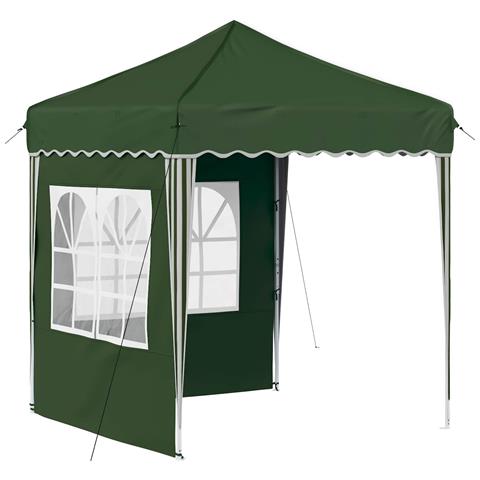 Tenda per feste a pop-up 195 x 195 x 245 cm Verde - Foto 1