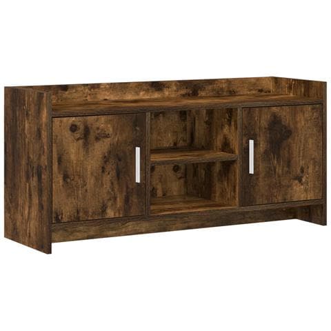 Mobile TV 102 x 33 x 47 cm Rovere Fumo Legno ingegnerizzato - Foto 1